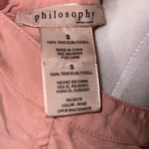 {philosophy} 3/4 Sleeve Light Pink Dress SIZE Small - Picture 2 of 6